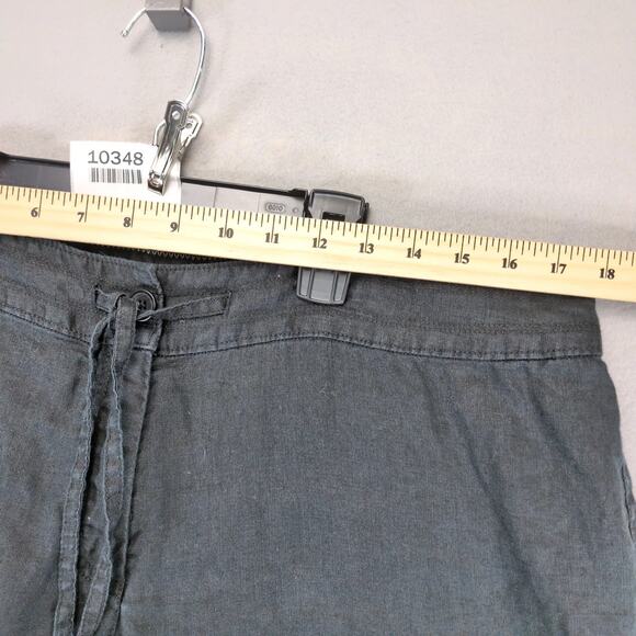 Relax Tommy Bahama Leigh Fit Black 100% Linen Pants Women's 14 Wide Leg 36x31 - Picture 4 of 9